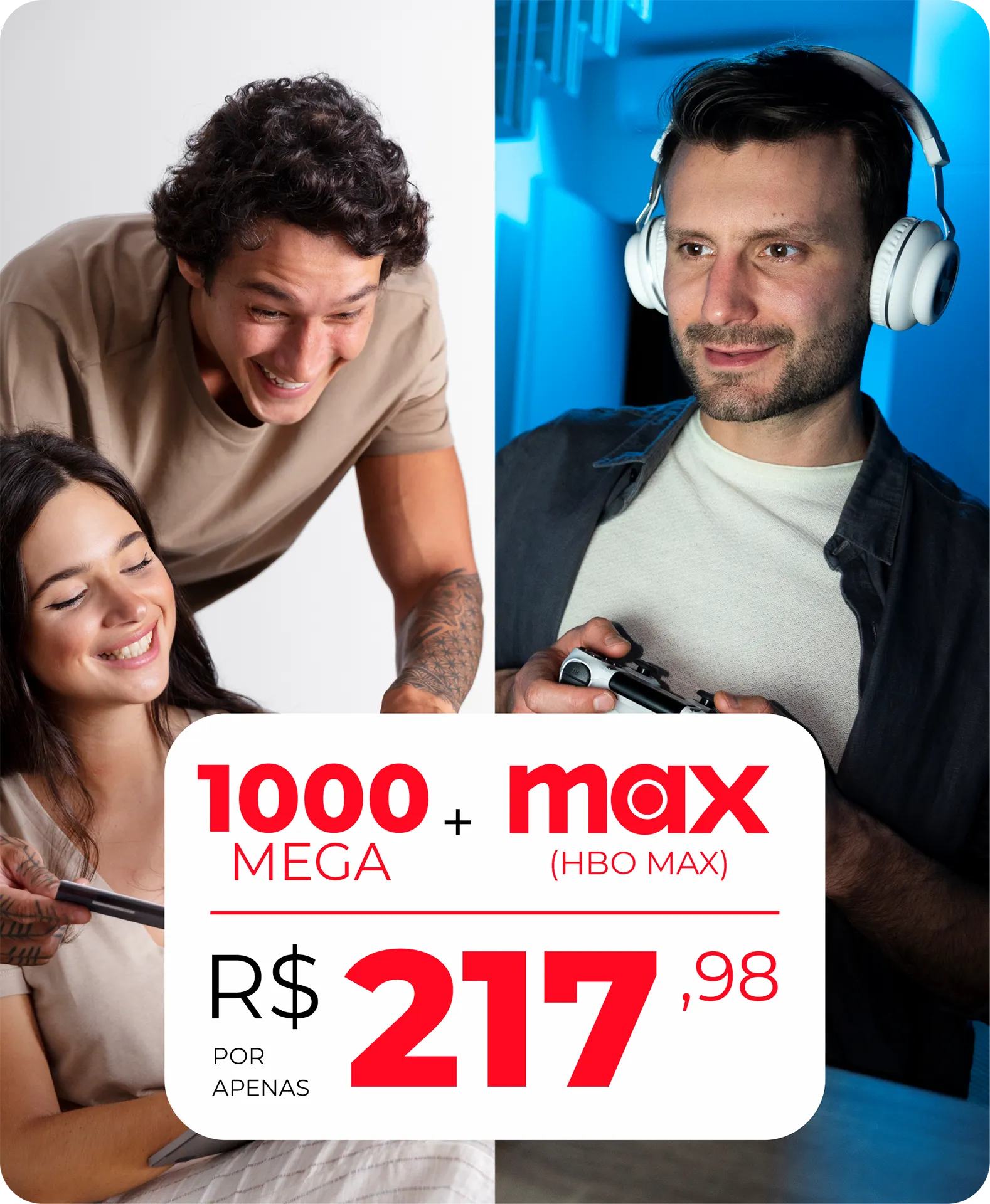 1000 mega com HBO Max